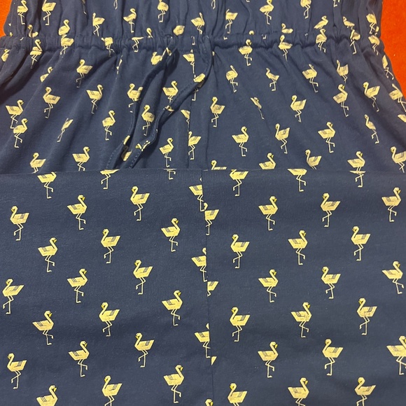 O’Neill blue and off white flamingos sun midi dress EUC - Picture 5 of 8